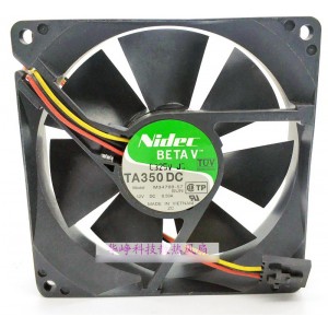 Nidec M34709-57 12V 0.50A 3wires cooling fan