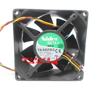 Nidec TA350DC M35105-57 12V 1.8A 3wires Cooling Fan