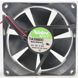 Nidec M35519-51 24V 0.16A 2wires cooling fan