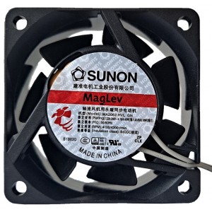 SUNON MA2062-HVL MA2062-HVL.GN 220V 4.10W 2wires cooling fan - Original New