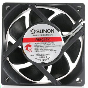 SUNON MA2072-HVL.GN 220V 4.4W 2wires Cooling Fan