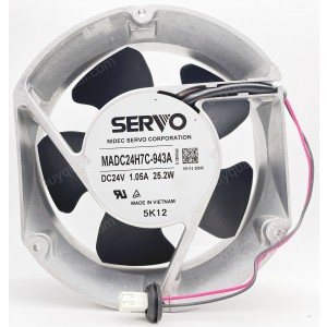 SERVO MADC24H7C-943 MADC24H7C-943A 24V 1.05A 25.2W 2wires cooling fan