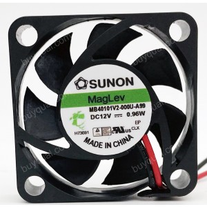 SUNON MB40101V2-000U-A99 12V 0.96W 2wires Cooling Fan
