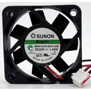 SUNON MB40102V2-Q01U-AA9 24V 1.44W 2wires Cooling Fan 