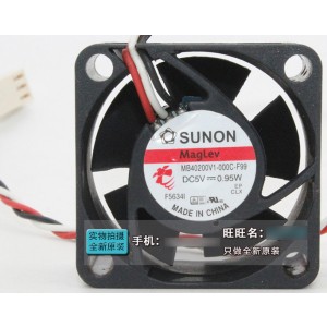 SUNON MB40200V1-000C-F99 5V 0.95W 3wires Cooling Fan 