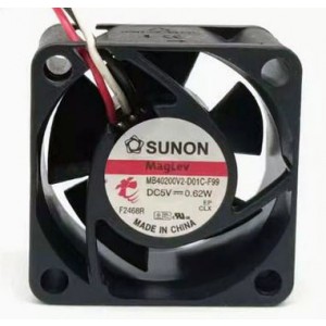 SUNON MB40200V2-D01C-F99 5V 0.62W 3wires Cooling Fan