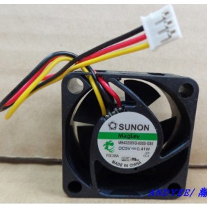 SUNON MB40200V3-0000-G99 DC5V 0.41W 3wires Cooling Fan