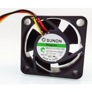 Sunon MB40201V2-000U-G99 12V 0.05A 0.6W 3wires Cooling Fan