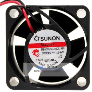 SUNON MB40202VX-000C-A99 24V 1.54W 2wires Cooling Fan