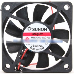 SUNON MB60101V1-000C-A99 12V 1.44W 2wires cooling fan