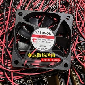 SUNON MB60101V3-000C-A99 12V 0.65W 2wires Cooling Fan