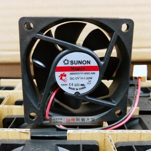 SUNON MB60251V1-000C-A99 12V 1.50W 2wires cooling fan