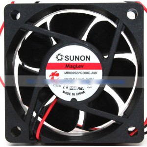 SUNON MB60252VX-000C-A99 24V 2.64W 2wires cooling fan