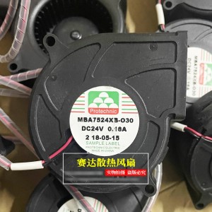 MAGIC MBA7524XB-030 MBA7524XB-O30 24V 0.18A 2wires Cooling Fan 