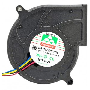 MAGIC MBT7524YB-W30 24V 0.24A 2wires Cooling Fan 