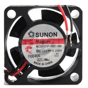 SUNON MC25101V1-000C-A99 12V 0.69W 2wires 3wires cooling fan
