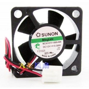 SUNON MC30100V1-0000-A99 5V 0.60W 2wires cooling fan