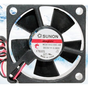 SUNON MC35100V2-000C-A99 5V 0.38W 2 wires Cooling Fan