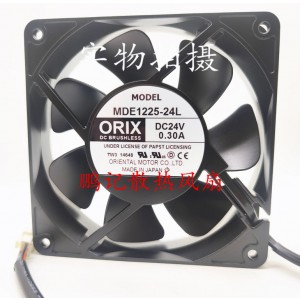 ORIX MDE1225-24L 24V 0.30A 3wires Cooling Fan