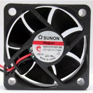 SUNON ME50151V1-000C-A99 12V 1.74W 2wires cooling fan