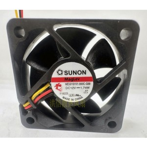 SUNON ME50151V1-000C-G99 12V 1.74W 3wires Cooling Fan 