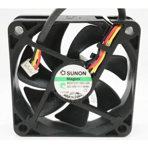 SUNON ME60151V1-000U-G99 12V 1.92W 3wires Cooling Fan 