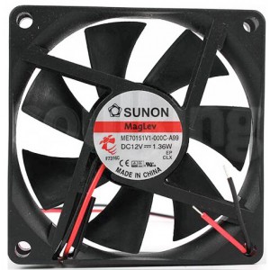 SUNON ME70151V1-000C-A99 12V 1.36W 2wires cooling fan