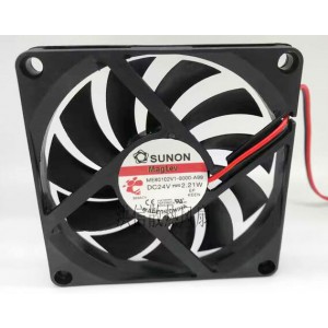 SUNON ME80102V1-0000-A99 24V 2.21W 2wires Cooling Fan