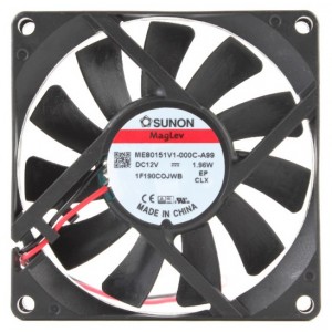 SUNON ME80151V1-000C-A99 12V 1.96W 2wires cooling fan - New