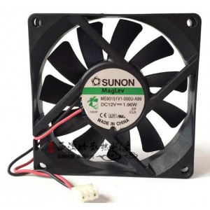 Sunon ME80151V1-000U-A99 24V 1.96W 2wires Cooling Fan 