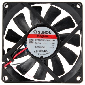 SUNON ME80152V3-000C-A99 24V 1.35W 2wires Cooling Fan