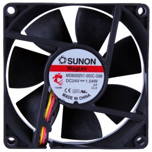 SUNON ME80202V1-000C-G99 24V 1.54W 3wires Cooling Fan 