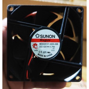 SUNON ME80251V1-0000-A99 12V 1.7W 2wires Cooling Fan