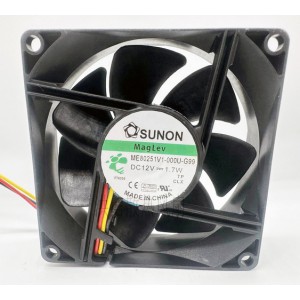 SUNON ME80251V1-000U-G99 12V 1.7W 3wires Cooling Fan 