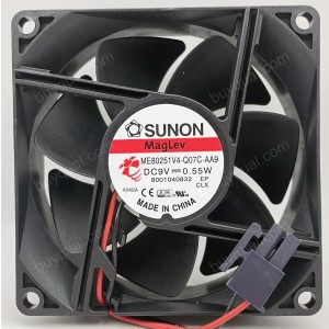 SUNON ME80251V4-Q07C-AA9 9V 0.55W 2wires Cooling Fan