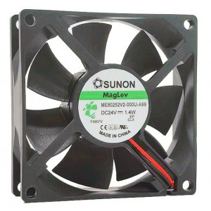 Sunon ME80252V2-000U-A99 24V 1.4W 2wires Cooling Fan 