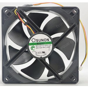 SUNON MEC0251V2-0000-G99 12V 3.40W 3wires Cooling Fan 