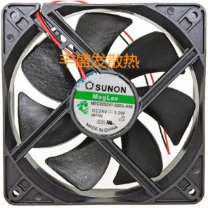 SUNON MEC0252V1-000U-A99 24V 5.0W 2wires Cooling Fan