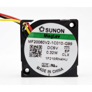 SUNON MF20060V2-1C010-G99 5V 0.32W 3wires Cooling Fan 