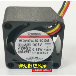 SUNON MF20100V4-1Q14C-GA9 5V 0.13W 3wires Cooling Fan