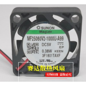 SUNON MF25060V2-1000U-A99 5V 0.38W 4wires Cooling Fan 