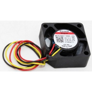 Sunon MF25100V1-1000C-G99 5V 0.58W 3wires Cooling Fan 