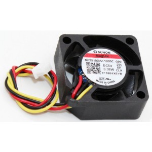 Sunon MF25100V2-1000C-G99 5V 0.38W 3wires Cooling Fan 