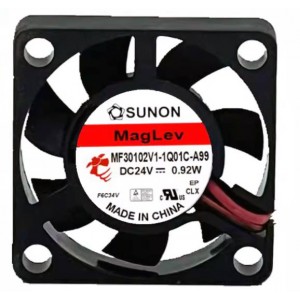 SUNON MF30102V1-1Q01C-A99 24V 0.92W 2wires Cooling Fan 