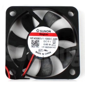 SUNON MF40060V1-1000C-A99 5V 0.65W 2wires Cooling Fan