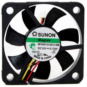 Sunon MF40061V2-Q01U-G99 12V 0.72W 3wires Cooling Fan 