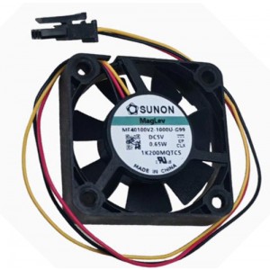 SUNON MF40100V2-1000C-G99 5V 0.65W 3wires Cooling Fan 