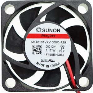 Sunon MF40101VX-1000C-A99 12V 1.17W 2wires Cooling Fan 