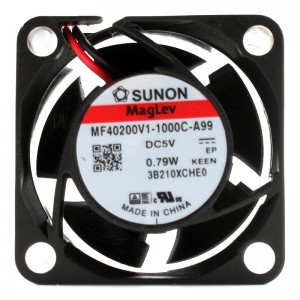 SUNON MF40200V1-1000C-A99 5V 0.79W 2wires Cooling Fan 