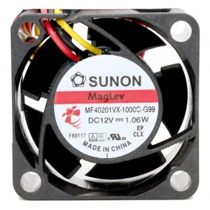 SUNON MF40201VX-1000C-G99 12V 1.06W 3wires Cooling Fan